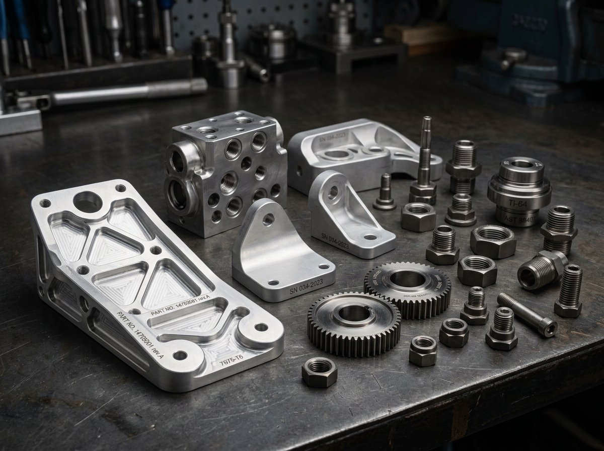 Finished Aerospace Machined Parts
